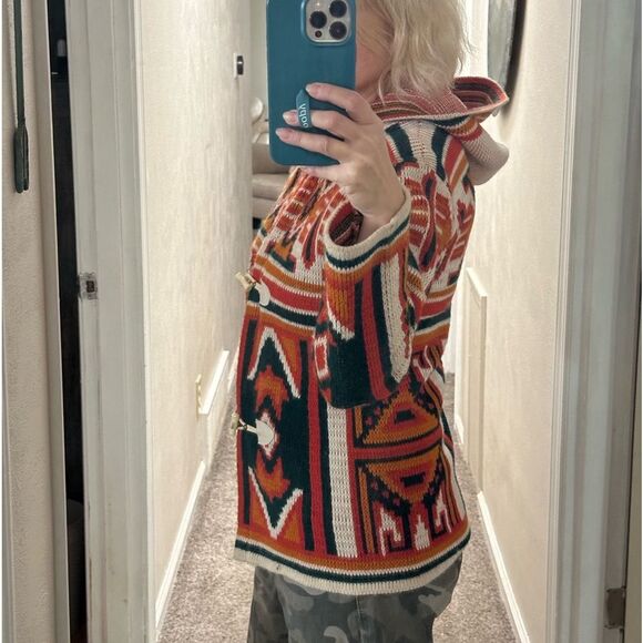 Vintage 1970’s Toggle Cardigan Justin Charles Pendleton Vibes - Picture 4 of 4